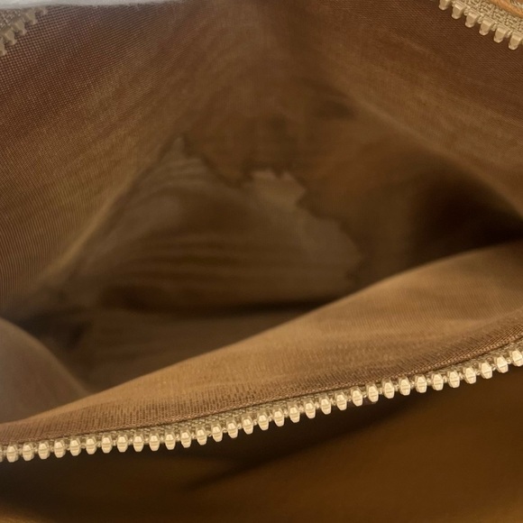 Celine Brown Macadam Leather Clutch/ Wristlet - Picture 7 of 9